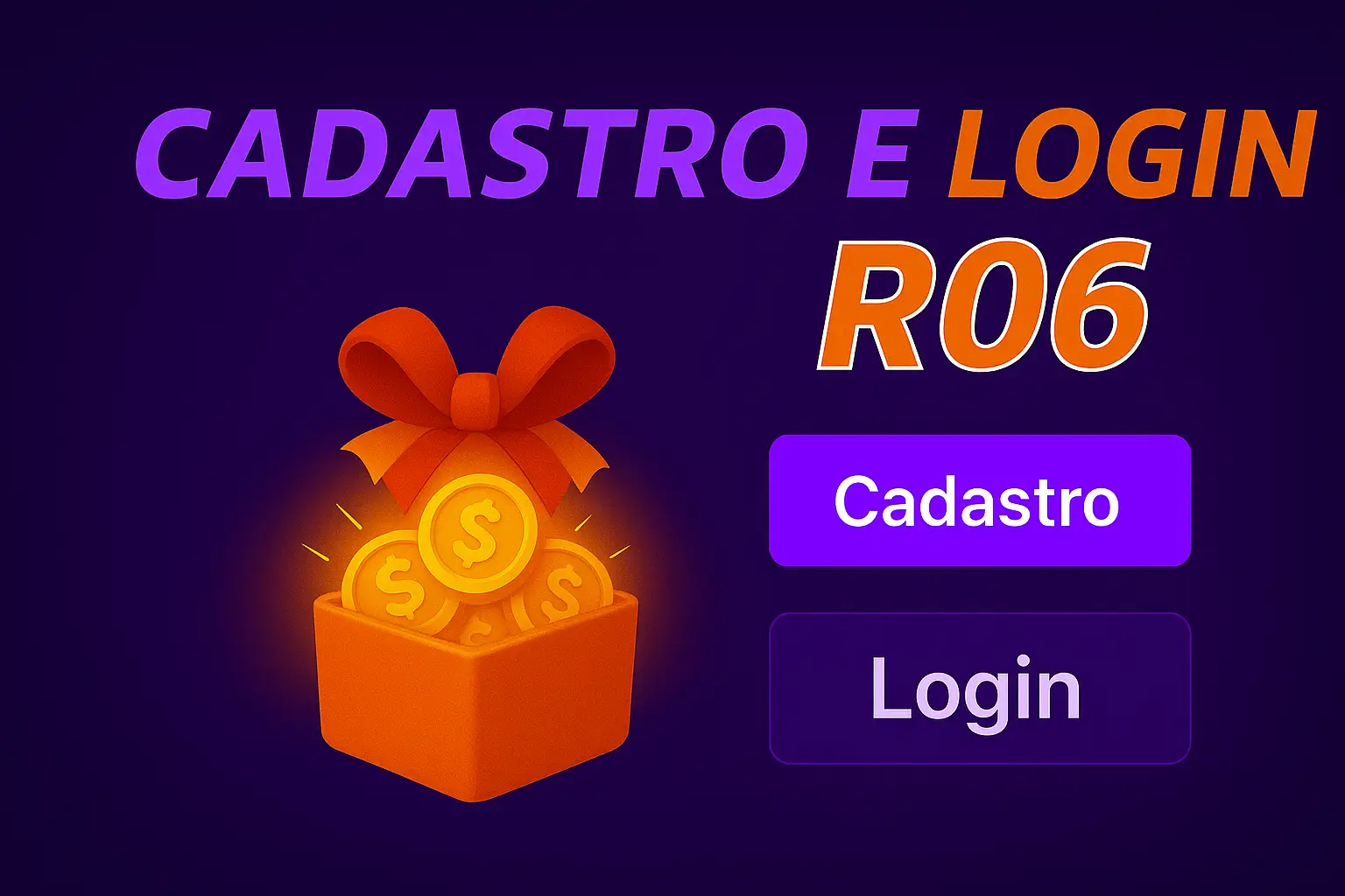 Criar uma nova Conta no plataforma R06